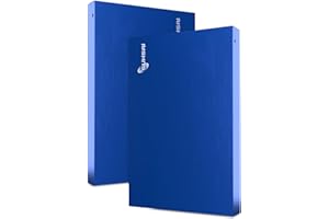 ‎SUHSAI SUHSAI Tragbare Externe Festplatte, USB 2.0-HDD-Speicherlaufwerk, 500 GB ultradünne Festplatte für Hochgeschwindigkeitsdatenübertragung, kompatibel mit Laptop, PC, Mac, Windows-Desktop (blau)