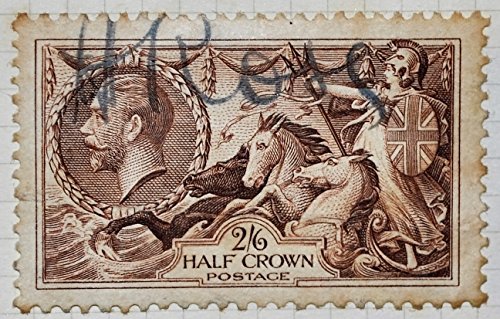 Preisvergleich Produktbild Rare Großbritannien Stempel, Hälfte Krone, sg413 a, 1912.