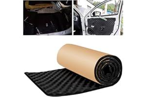 Camiraft Dämmmatte Auto Motor Schallschutz 2CM Schalldämpfender Automotor Auto Schallschutzmatte Isolierung Matte Schaumstoff, selbstklebende Mattenrolle, Feuerfest, Feuchtigkeitsfest, Wasserdicht