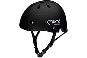 ‎MOMI MoMi Mimi Kinderhelm verstellbar, Kopfumfang 47 – 58 cm (1-4 Jahre), stoß- und schlagfester Fahrradhelm für Kinder, 11 Lüftungsöffnungen, Schaumstoffpolsterung, Einstellbarer Kinnriemen