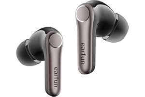 EarFun Air Pro 4+ Bluetooth Kopfhörer mit Noise Cancelling, Hybrid-Treibersystem, Hi-Res Audio, aptX Lossless, LDAC, 6 Mik. KI Anrufe, 54 Std. Akku, Multipoint, Trageerkennung, IP55, Bluetooth 6.0