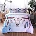 Produktbild Outdoor peak warme Bettwäsche Set dreiseitig Tagesdecke Kissenbezug 200x200 cm 3 TLG. Sommer Winter Jungen (Kuh, 230x260 cm)