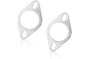NQEUEPN 2pcs Car Exhaust Gasket, Exhaust Pipe Pad Exhaust Pipe Washer, Exhaust Pipe Gasket Exhaust Manifold Gasket for 2.5 Inch Exhaust Flange Gasket Replacement Accessories