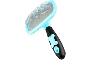 Makerfire Hundebürste Katzenbürste Kurz bis Langhaar Geeignet Sanfte Katzenbürste Zupfbürste Kurzhaar bis Langhaar-Blau