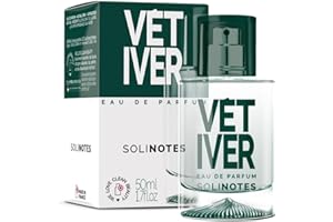 SOLINOTES Vetiver Perfume para Hombre – Eau De Parfum | Aventura y Sensualidad Contrastés – Fabricado en Francia – Vegano – 50 ml