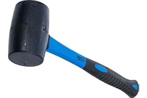 BGS 1961 | Młotek gumowy | trzonek z włókna szklanego | czarny obuch | Ø 60 mm | 500 g