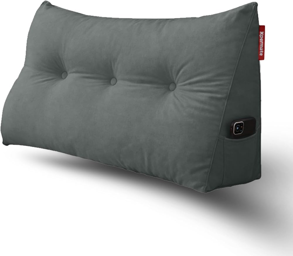 Xpermate Yatak Başı Yastığı Sırt ve Bel Destek Yastığı 90 cm Yaslanma ve Dinlenme Yastığı