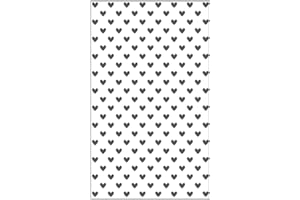 Vaessen Creative Mini Carpeta de Embossing, Corazones, para Agregar Textura y Dimensión a Páginas de Scrapbook, Tarjetas y Otras Manualidades de Papel, 7,6 x 12,7 cm