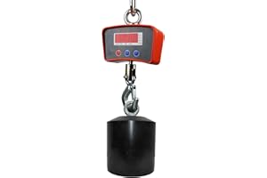 Balance Electronique, Capacité de Charge Jusqu'à 1 Tonne, 1000 kg, Balance à Crochet, Fonctionnement sans Fil, Poids en Kilogrammes, Livres et Newtons, HDWR wagPRO-H1000