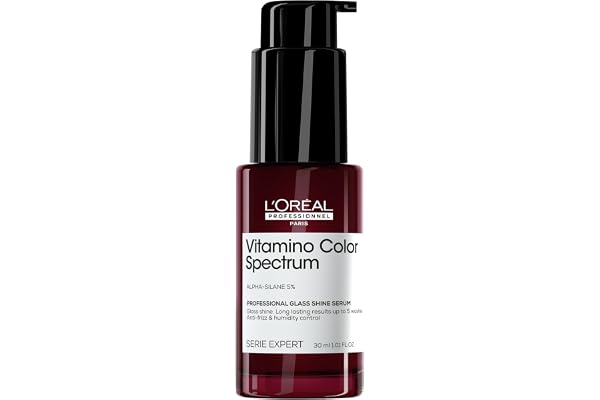 L'OREAL PROFESSIONNEL - Anti-Frisottis 72H & Anti-Humidité - Brillance Miroir Instantanée - Protège De La Chaleur Jusqu'À 230°C - Série Expert - 30 ml