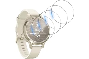 Funrae Schutzfolie Kompatibel mit Garmin Lily 2 Active für Panzerglas, [4 Stücke] Blasenfreie HD Anti-Kratz Displayschutzfolie Wasserdicht Härtegrad 9H Displayschutz Film - Transparent