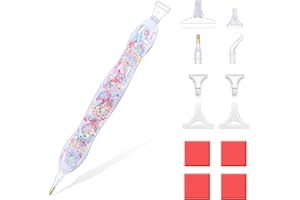 RECORDARME Resin Diamond Art Pen,Transparent Diamond Dot Pen,Diamond Art Tools Pen (Little Stars)