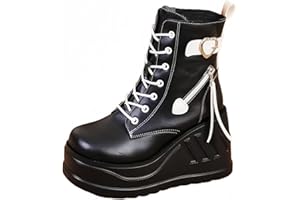 Ulalaza Donne Mary Jane Dress Pompes Scarpe Lolita Cine Platform Gothic doppia caviglia Cinta rotonda di punta di punta un tallone grosso pompa Scarpe Perfetti Perfetti