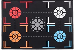 ELPRICO Colchoneta de Entrenamiento de Paso de Baloncesto, Entrenador de Regate de Baloncesto Silencioso Que Absorbe los Golpes Antideslizante, Equipo de Práctica de Baloncesto de 2 Mm