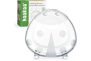 haakaa Biedronka Kolektor Mleka Piersi Muszle Oszczędzające Mleko Kubki Do Pielęgnacji Dużego Zaopatrzenia Mleka, Zastąp Jednorazowe Wkładki Do Piersi, Wielokrotnego Użytku I Do Poręczenia (150 ml, 1