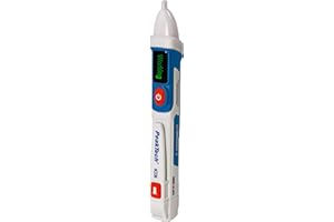 PeakTech P 1031 Contactless AC Voltage Tester with LED Signal Lamp & Vibration 50-1000V AC Operating Range Non-Contact Voltage Tester Current Tester Pen Multimeter - 155x25mm Blue