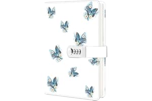 ZXHQ Carnet de Notes Carnet Secret fille Journal intime avec code pour Adulte garçon femmes, en PU Cuir Bloc-notes Pour Bureau, Cartes Porte-stylo, Taille 215x150mm