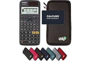 Casio fx-87DE X ClassWiz inkl. WYNGS Schutztasche Schwarz - Wissenschaftlicher Taschenrechner - Basic Set