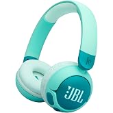 JBL JR320BT, Kulak&uuml;st&uuml; Bluetooth &Ccedil;ocuk Kulaklığı, Yeşil | Entegre mikrofon, 50 saat &ccedil;alışma s&uuml;resi, JBL g&uuml;venli ses, kolay ko
