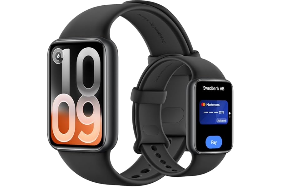 XIAOMI Smart Band 10 Pro NFC, Rastreador Fitness Estilo Reloj Unisex, Pantalla AMOLED 1.74", algoritmo sueño Mejorado, 21 día