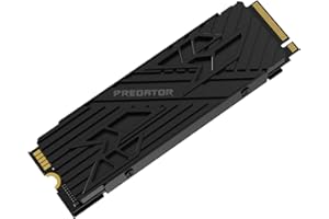 acer Predator GM7000 Heatsink 4TB SSD, PCIe Gen4x4 NVMe M.2 SSD with DRAM Cache, Up to 7400 MB/s, PCIe 4.0 Internal Gaming Solid State Drive for PS5 Storage Expansion