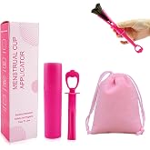 Cinsersr 1 Set Menstrual Cup Applicator, Tampon Applicator Tool For Menstrual Cups, Easy And Convenient To Use, Compatible Wi