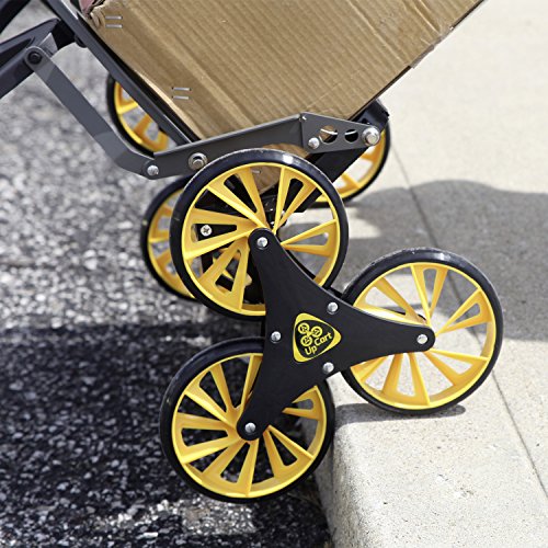 Genius UpCart Pro Aluminium-Treppensteiger | Sackkarre | Einkaufstrolley | 3-Rad-Mechanismus | klappbar | Tragkraft 45,5 kg | schneller und leichter Transport | TV-NEU - 3