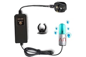 OSATNB 3W UV Disinfection Lamp, Aquarium UV Sterilizer for Green Water and Algae Clean,Home Sanitizer Ozone Free Ultraviolet Light for Fish Tank Phone Keys,Home,Baby Room,Pet,Pond,Hotel