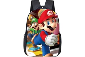 Bonamana 3D Printed School Backpack for Kids Travel Rucksacks Book Bags Kids School Bag (Red)