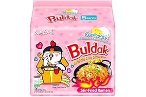 GENERIC Samyang Hot Chicken Carbo Flavour Buldak Ramen Noodles Carbonara 130g Pack of 5