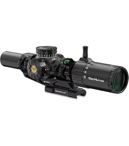 WestHunter Optics HD 1-6x24 IR Riflescope, 30mm Tube Red Green
