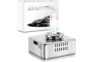 Asasytal D5S Xenón Bombilla 6000K Luz Blanca Hielo, 35W OEM HID para Faros Delanteros, Compatible con BMW, Mercedes, etc., XENARC Original D5S, 66540 12410C1 PK32d-7 Repuesto para Coche, 1 Unidad