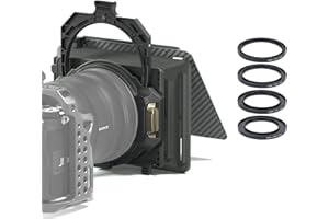 TILTAING Tilta Mirage Matte Box Caja Mate Marco de Filtro Circular de 95 mm para cámaras DSLR sin Espejo, con Anillo Adaptador de Lente de 67mm/72mm/77 mm/82 mm MB-T16