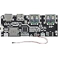 GETBSTOOP QC4.0 QC3.0 LED Dual USB 5V 4.5A 22.5W Micro/Type-C USB Mobile Power Bank DIY Mobile Power Bank Circuit Board Fast Charging Mobile Power Module Temperature/Circuit Protection