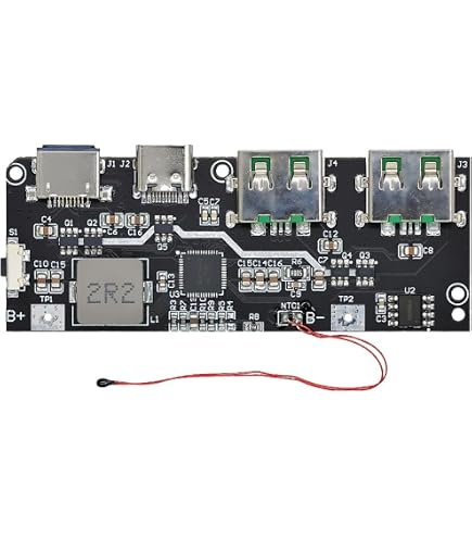 Remingtape Power Bank da 22,5 W, scheda di ricarica rapida bidirezionale per modulo di alimentazione mobile con indicatore luminoso, supporta PD/QC, tipo C + USB Remingtape Power Bank da 22,5 W, scheda di ricarica rapida bidirezionale per modulo di alimentazione mobile con indicatore luminoso, supporta PD/QC, tipo C + USB
