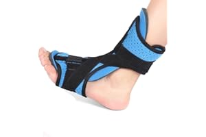 Doact Plantarfasziitis-Nachtorthese und Plantarfasziitis mit Massage-Ball-Set,Plantar Fasciitis Stützklammer,Orthetischer Fuß-Drop-Brace-Tag für Männer und Frauen,Bandage zur Schmerzlinderung