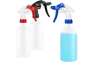 COM-FOUR® 3x sprayflaska, kemikaliebeständig pumpspruta för mineraloljor