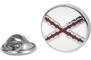 Gemelolandia | | Pin de Solapa Cruz de Borgoña Redondo Esmaltado | Pines Originales Para Regalar | Para las Camisas, la Ropa o para tu Mochila | Detalles Divertidos