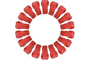 HAKEETA 100pcs Peg Hook Locks Stop Lock, Plastic Red Security Lock, Easy Installation, for Commodity Link, Supermarket Hooks, Retail Shop Anti-Theft Display, 4.5/6/7mm(7MM)