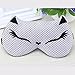 Teenxful Smooth Comfortable Cotton Sleep Mask Blindfold Cute Fox Eye Mask with Hot/Cool Pack, Fox Gray