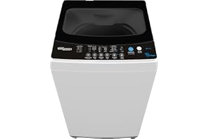 Super General 6.5kg Fully Automatic Top Load Washing Machine SGW655, 680 RPM, Soft Close Glass Lid, LED Display, Auto Balance, Child Lock, Drum Clean, 51.5x52.5x93cm WxDxH, White-Black,1Yr Warranty
