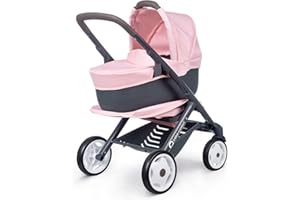 Smoby Combi Silla+ Capazo Bebe Confort Rosa, Color (253116)