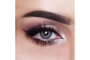 FreshTone Lentilles De Contact De Couleur Sugar Gray 3 Ton Kit De Rangement Boitier Pince et applicateur Offert 12 Mois sans correction