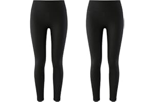 Libella Lot de 1/2/3 leggings thermiques pour garçons Leggings d'hiver pour enfants Coton épais doublé polaire Pantalon enfant Taille : 110-164