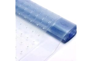 MUSAN PRODUCTS MUSAN Clear Vinyl Carpet Protector - Floor Protecting Chair Mat Roll - Home Office Hallway Door - Rug Runner Guard Protection Non-Slip Film - Anti Slip Plastic Rolls - 27 Inches Width – (10FT x 27")