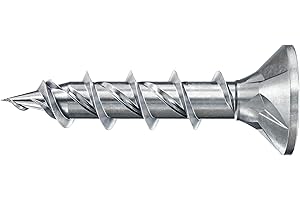 fischer 50 x wkręt do płyt wiórowych Power-Fast II 6,0x30, łeb stożkowy z gniazdem krzyżowym pełny gwint ocynkowany galwanicznie, pasywowany na niebiesko (nr art. 670489)