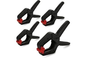 LDHHYH 4 Pack Spring Clamps, 8 Inch Clamps for Woodwork Plastic Heavy Duty Spring Clips, Large Spring Clips Clamps for Photo Studio Greenscreen Background Stand