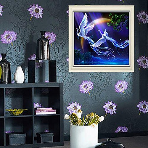 Aohro 85 * 60cm Kreuzstich Stickerei DIY Handarbeit Stickpackung Set Kit Home Decoration – Stil 02 - 4