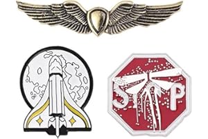PINICECORE 3 Unids Broche Pines Gold Spaceship Badge Broches Para Los Fans Cosplay Jewelry Regalo