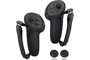 CBDYWVR Empuñaduras para MetaQuest 3S/3, Textura Antideslizante y Correas Ajustables para los Nudillos, Funda Protectora para los mandos Quest 3S, Accesorios para Juegos de Realidad Virtual Quest3S